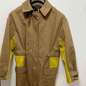 Topshop Men's Tan and Yellow Military Jacket